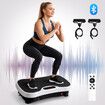 Vibration Plate Exercise Machine Bluetooth Fitness Platform Home Gym Full Body Workout Weight Loss Lymphatic Drainage Shaking Board 240 Speed Levels