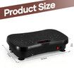Vibration Platform Machine Plate Bluetooth Gym Fitness Home Exercise Full Body Workout Shake Board 240 Speed Levels for Weight Loss Lymphatic Drainage