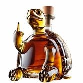 3D Turtle Whiskey Decanter Sculpture, Turtle Bottle Decoration for Bar Office Home, Family Cabinet Bar Decoration for Whiskey Lovers