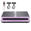 Vibration Plate Machine Fitness Platform Exercise Full Body Workout Vibrating Equipment with Bands Bluetooth for Lymphatic Drainage Weight Loss 150KG