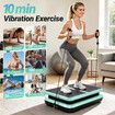 Vibration Machine Plate Full Body Workout Shaker Vibrating Exercise Platform Fitness Equipment Home Gym Shaking Lymphatic Drainage Weight Loss Trainer