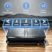 150kg Vertical Vibration Plate Machine Full Body Shaker Exercise Platform with Resistance Bands for Home Fitness Gym Vibrating Shaking Weight Loss