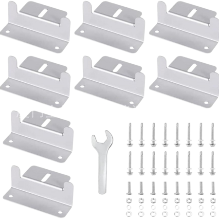Solar Panel Z Bracket Mounting Kit Aluminium Corrosion Resistant  RV Caravan Boat Yacht Wall Roof Aluminium Corrosion Resistant  Wall  Roof Installations