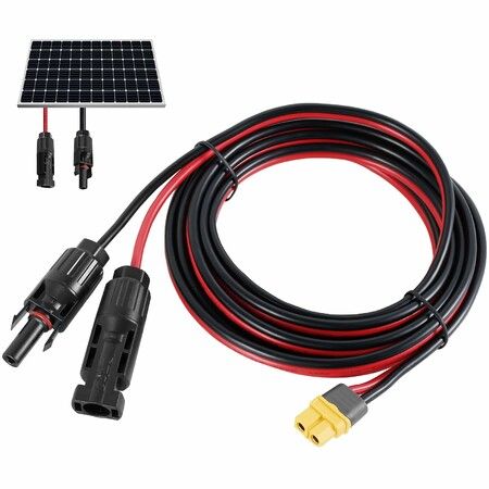 3M MC4 To XT60H-FEMALE Solar Panel POWER Adapter 12AWG  Cable  PV Extension Lead Tinned Copper Fire Resistant Wire Connector Outdoor Solar Power Station