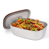 1.5L Electric Lunch Box Inner Container with Lid, Compatible 1.5L, Removable Replacement Food Container, 304 Stainless Steel Tray, Dishwasher Safe