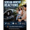 2PCS Ghost Face Headrest Covers,Scary Face Printing Auto Seat Universal Elastic Models Headrest Protector