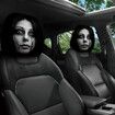 Car Headrest Covers,Soft Polyester Fabric with Funny Cartoon Print,Stretchy Seat Headrest Protector 2 Pack