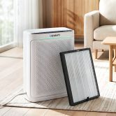 Devanti Air Purifier H12 HEPA Cleaner PM2.5 Display Spare Filter White