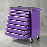 Giantz 7-Drawer Tool Chest Trolley Cabinet Toolbox Heavy Duty Garage Storage Organiser Purple
