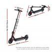 Electric Scooter 180W 18KM/H Foldable Height Adjustable Portable Riding Commuter Teens Adults