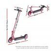 Electric Scooter 180W 18KM/H Adjustable Portable Foldable Height Riding Commuter Teens Adults