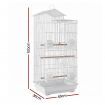 i.Pet 100cm Bird Cage Aviary Parrot Budgie White