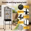 i.Pet 158cm Bird Cage Aviary Parrot Budgie Stand Wheels Black