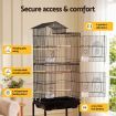 i.Pet 158cm Bird Cage Aviary Parrot Budgie Stand Wheels Black