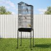 i.Pet 158cm Bird Cage Aviary Parrot Budgie Stand Wheels Black