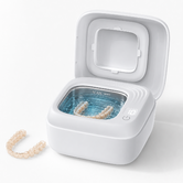 170ML Cordless Ultrasonic Retainer Cleaner, Rechargeable  50kHz Ultrasonic Cleaner for Night Guards Mouth Guards, Dentures, Braces, Aligner  2 Modes