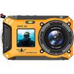 4K Underwater Camera 64MP 10M Waterproof,32GB Card Dual-Screen Dustproof,UHD Autofocus Point-and-Shoot,Compact,Floatable,Yellow