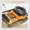 4K Underwater Camera 64MP 10M Waterproof,32GB Card Dual-Screen Dustproof,UHD Autofocus Point-and-Shoot,Compact,Floatable,Yellow