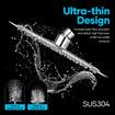 10 Inch Round Rainfall Shower Head 250mm High Pressure Overhead Showerhead Stainless Steel Chrome Fixed Rain Spray WELS 9LPM Water Saving Replacement