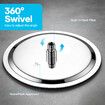 10 Inch Round Rainfall Shower Head 250mm High Pressure Overhead Showerhead Stainless Steel Chrome Fixed Rain Spray WELS 9LPM Water Saving Replacement