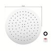 10 Inch Round Rainfall Shower Head 250mm High Pressure Overhead Showerhead Stainless Steel Chrome Fixed Rain Spray WELS 9LPM Water Saving Replacement