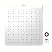 10 Inch Square Rainfall Shower Head 250mm High Pressure Overhead Showerhead Stainless Steel Chrome Fixed Rain Spray WELS 9LPM Water Saving Replacement