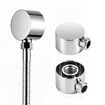 WELS Dual Rain Shower Head Set Chrome Round High Pressure Rainfall Overhead Showerhead 3 Mode Handheld Spray Adjustable Rail Separate Water Inlet