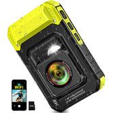 5K 33FT Underwater Camera 96MP Autofocus Waterproof Digital Camera,5FT Shockproof 16X Zoom 60 Filters,Compact Point and Shoot Camera,Yellow