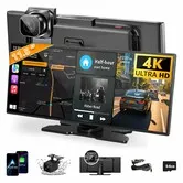 CarPlay Screen for Car,11.5 Inch CarPlay Android Auto Screen 1080P Backup Camera,Navigation Voice Control HD Touchscreen with 4K Dash Cam