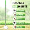 32 Inch Extendable Spider Catcher, Stainless Steel Long Handle Contact Free Insect Catcher, Humane Pest Removal Tool for Indoor & Outdoor Use