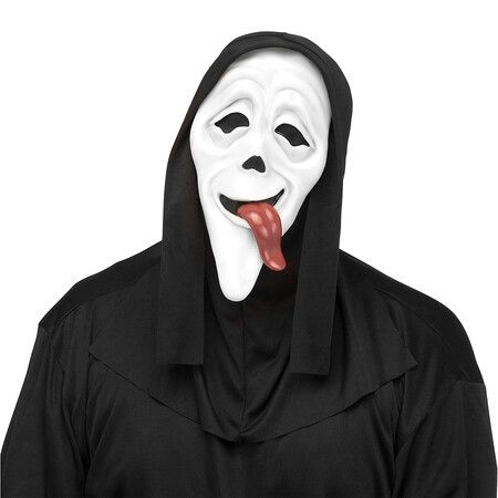 Scary Ghost Mask Skull Horror Movie Full Head Mask, Halloween Latex Face Mask Cosplay Party Props