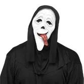 Scary Ghost Mask Skull Horror Movie Full Head Mask, Halloween Latex Face Mask Cosplay Party Props