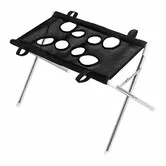 Dog Grooming Hammock Stand,Foldable Dog Bath Holder Sling Shower Chair Heavy-Duty Pet Bath Stool for Small Medium Dogs Black