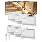 Sync Motion Sensor Night Light Stair Lights Indoor,6 Pack