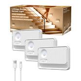 Sync Motion Sensor Night Light Stair Lights Indoor,3 Pack