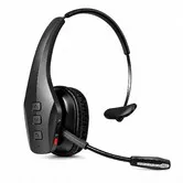 Trucker Bluetooth Headset with Mic, Wireless Headset Noise Cancelling Headphones with Adjustable Mic, Dual Device for Truck Drivers, Calls, Driving