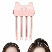 Heated Root Volumizer Clip,Hair Crown Lifting Styler Booster 2 Temperature Control Hair Volume Tool for Fine Thick Hair Pink