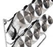 Casa Mia 8 Jar Spice Holder Set with Stainless Steel Rack