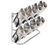 Casa Mia 8 Jar Spice Holder Set with Stainless Steel Rack