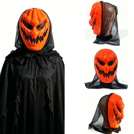 HORROR Mask Halloween Cosplay Costume accessories Party Supply Adult Kids Masquerade Headgear Holiday vibe Christmas Birthday Gift