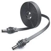 Starlink Mini Flat DC Power Cable 5M 18AWG Fits Through Window Gaps, Ultra-Slim Anti-Pinch Waterproof Replacement Cord for Window Door Passthrough