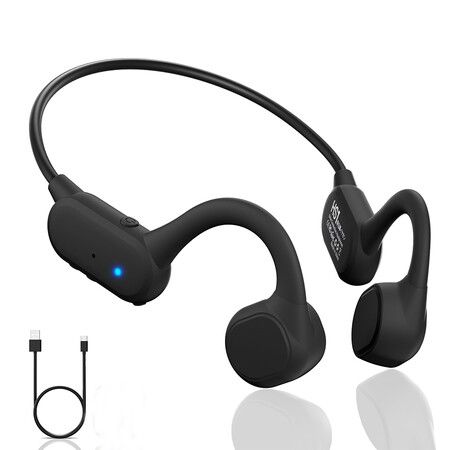 Superior Sound Bone Conduction Headphones, Bluetooth 5.4 Open Ear Wireless Headphones with Mic, Lightweight and Comfortable IPX5 Waterproof for Sports