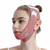 Chin Strap for Sleeping, Graphene V Line Lifting Mask, Adjustable Double Chin Reducer Jawline Shaper, Breathable Ice Silk Face Lifting Band for Women
