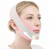 Anti Snoring Chin Strap, V Line Lifting Mask Chin Strap for Sleeping, Snoring Solution for Men and Women Breathable Chin Strap (Pink)