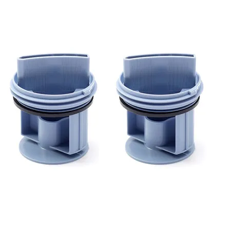 2Pcs 647920 Washer Drain Pump Filter Compatible with Bosch Washing Machine, Drain Pump Coin Trap Fluff Filter Replacement for Thermador Gaggenau