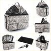 Dog Basket for Bike Rear Rack Pet Carrier Bicycle Bag with Bracket Padded Seat Cargo Crate Outdoor Christmas Travel Gifts 50x34x45cm Grey