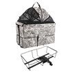 Dog Basket for Bike Rear Rack Pet Carrier Bicycle Bag with Bracket Padded Seat Cargo Crate Outdoor Christmas Travel Gifts 50x34x45cm Grey