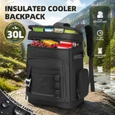 30L Backpack Cooler Insulated Large Leakproof Thermal Soft Lunch Bag Picnic Bottle Opener for Outdoor Camping Beach Hiking Fishing Travel Men Women