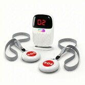 Full Rechargeable Caregiver Pager Wireless Call Button for Elderly 1640ft Range,No Monthly Fee,IP65 Waterproof