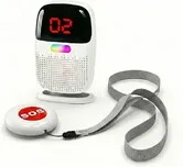 Full Rechargeable Caregiver Pager with 1 Emergency Call Button No Monthly Fee